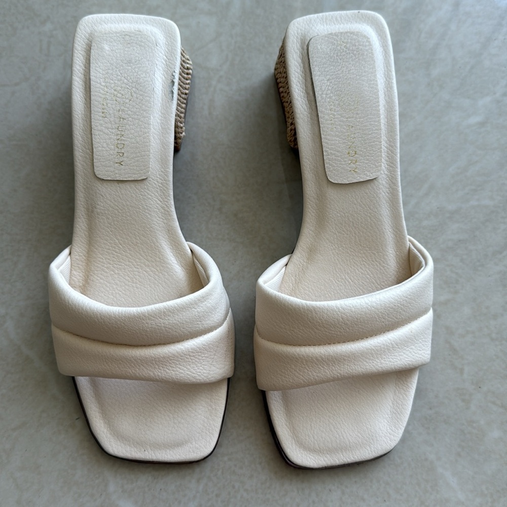 Chinese laundry low heel ivory sandals size 5 - Picture 2 of 7
